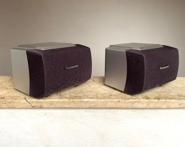 Caixa Som Panasonic Pc Multimídia Surround Home Falante Par - Foto 2