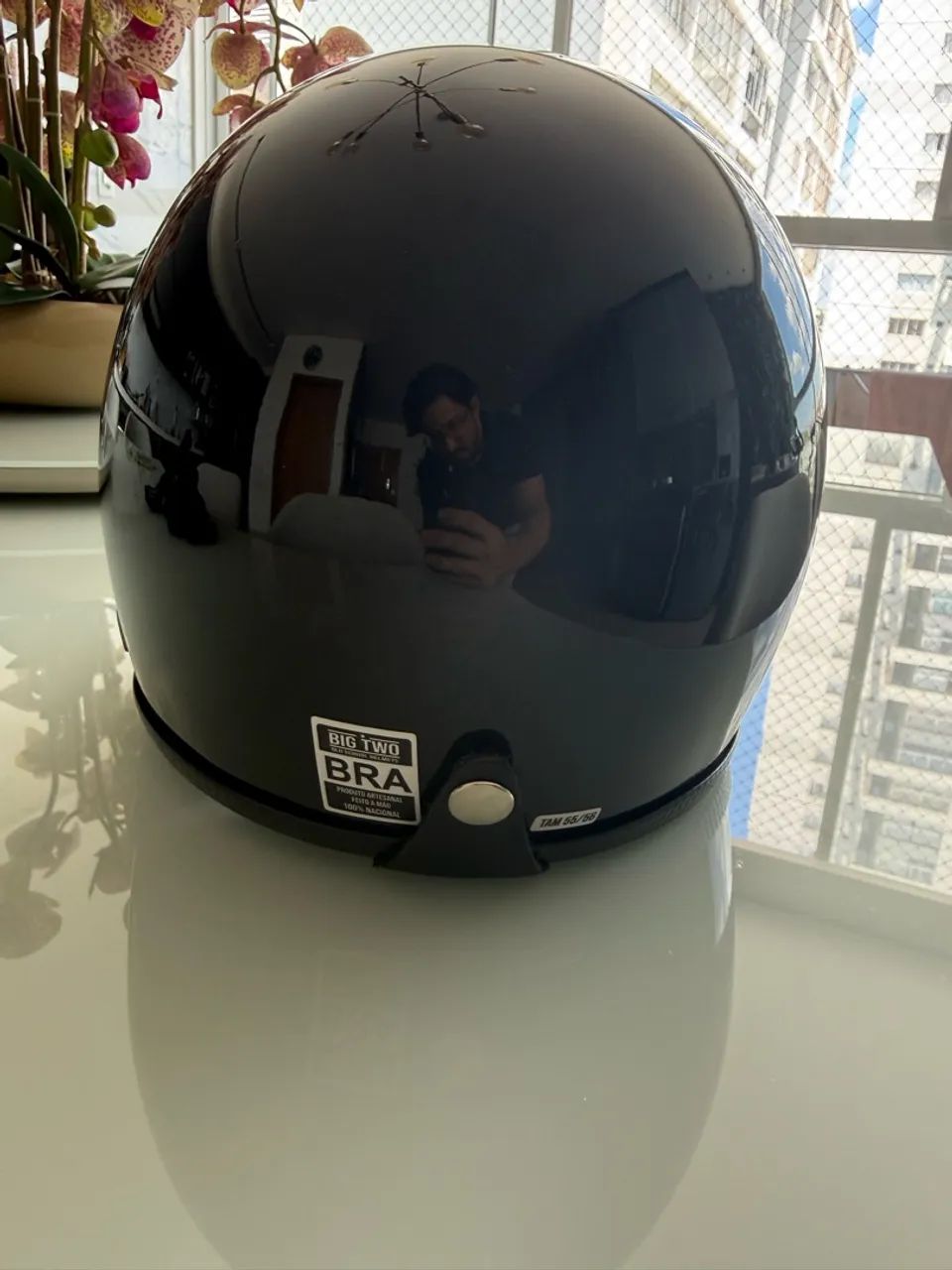 Capacete Big Two Helmets preto  - Foto 2