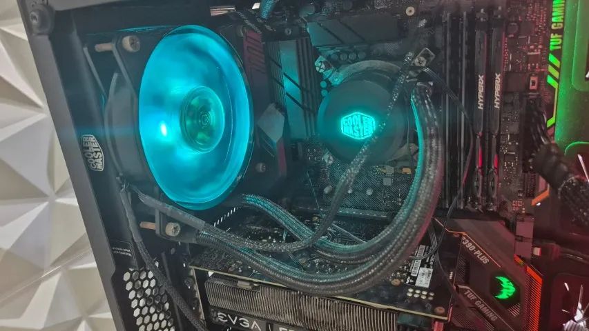 Processador intel I5-9600KF 9ª geração com Watercooler coolermaster 120mm - Foto 3