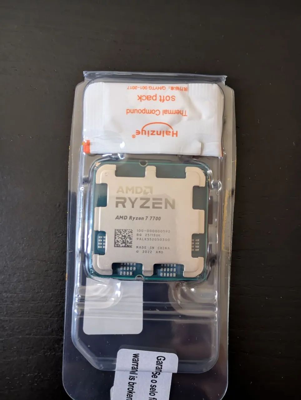 Ryzen 7 7700 8/16 AM5 OEM (Novo Nunca Usado)