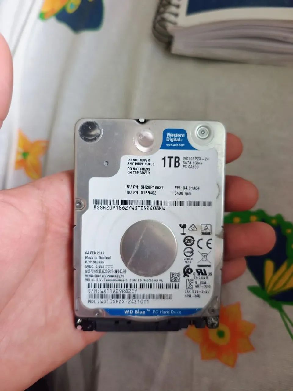 HD Western Digital 1TB para notebook 