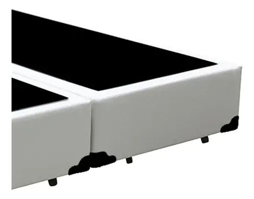 Cama Base Box Casal Branco Gelo - Foto 2