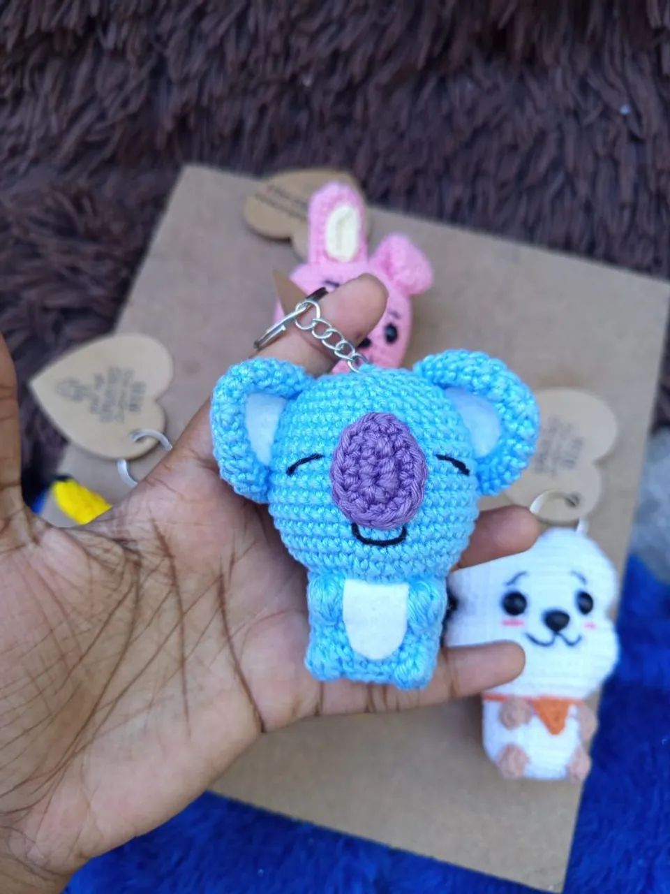 Chaveiros BTS amigurumi  - Foto 4