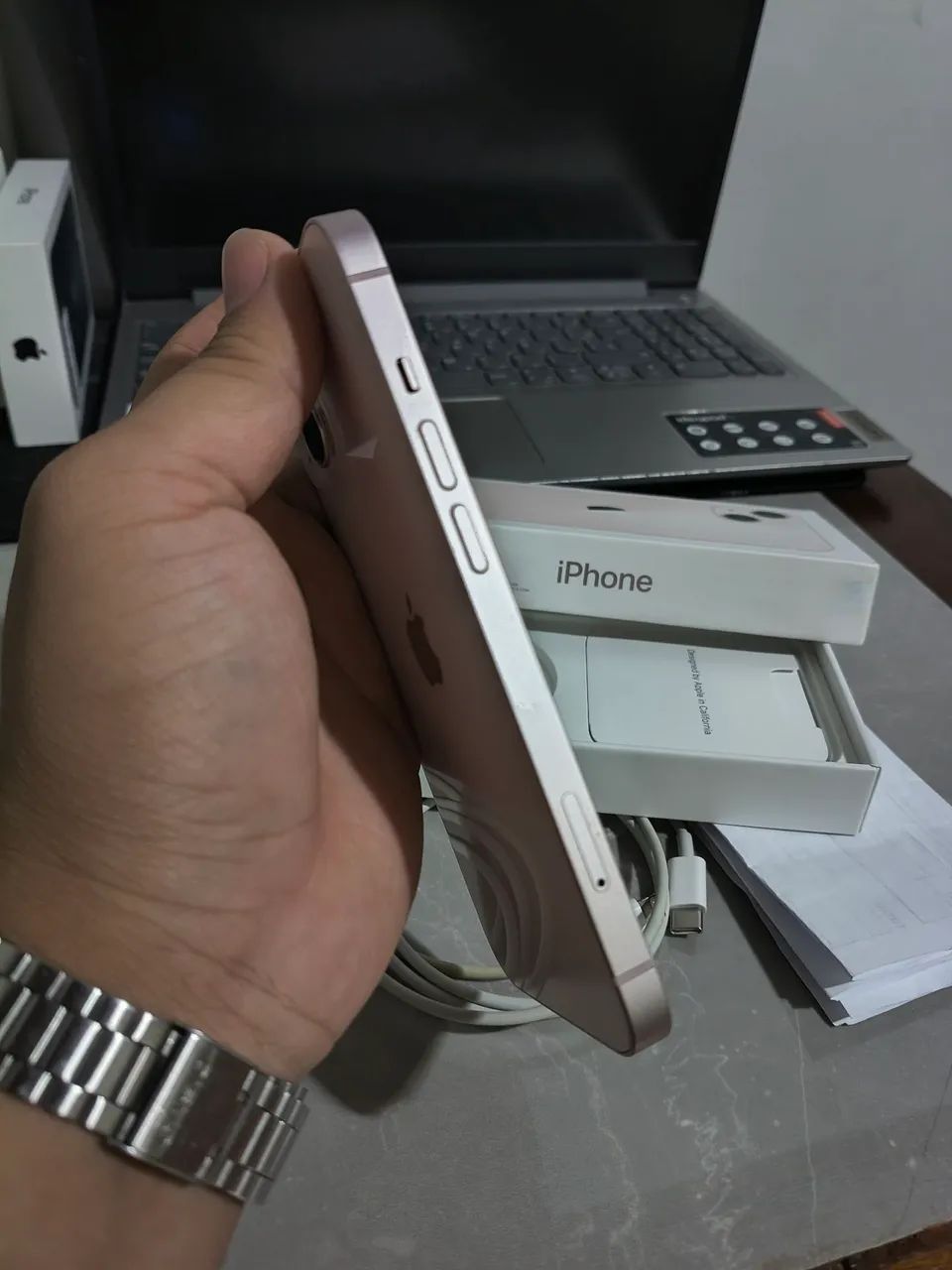 iPhone 13 128GB - NOTA FISCAL - CAIXA - CABO ORIGINAL - Foto 4
