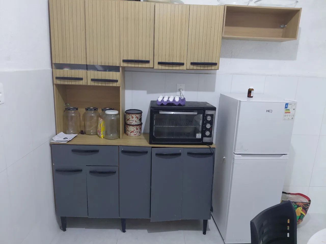 Armario de cozinha acoplado com área e bancada bom estado  - Foto 4
