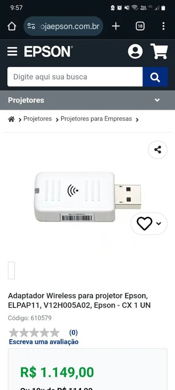 Adaptador wifi epson elap11 - Foto 2