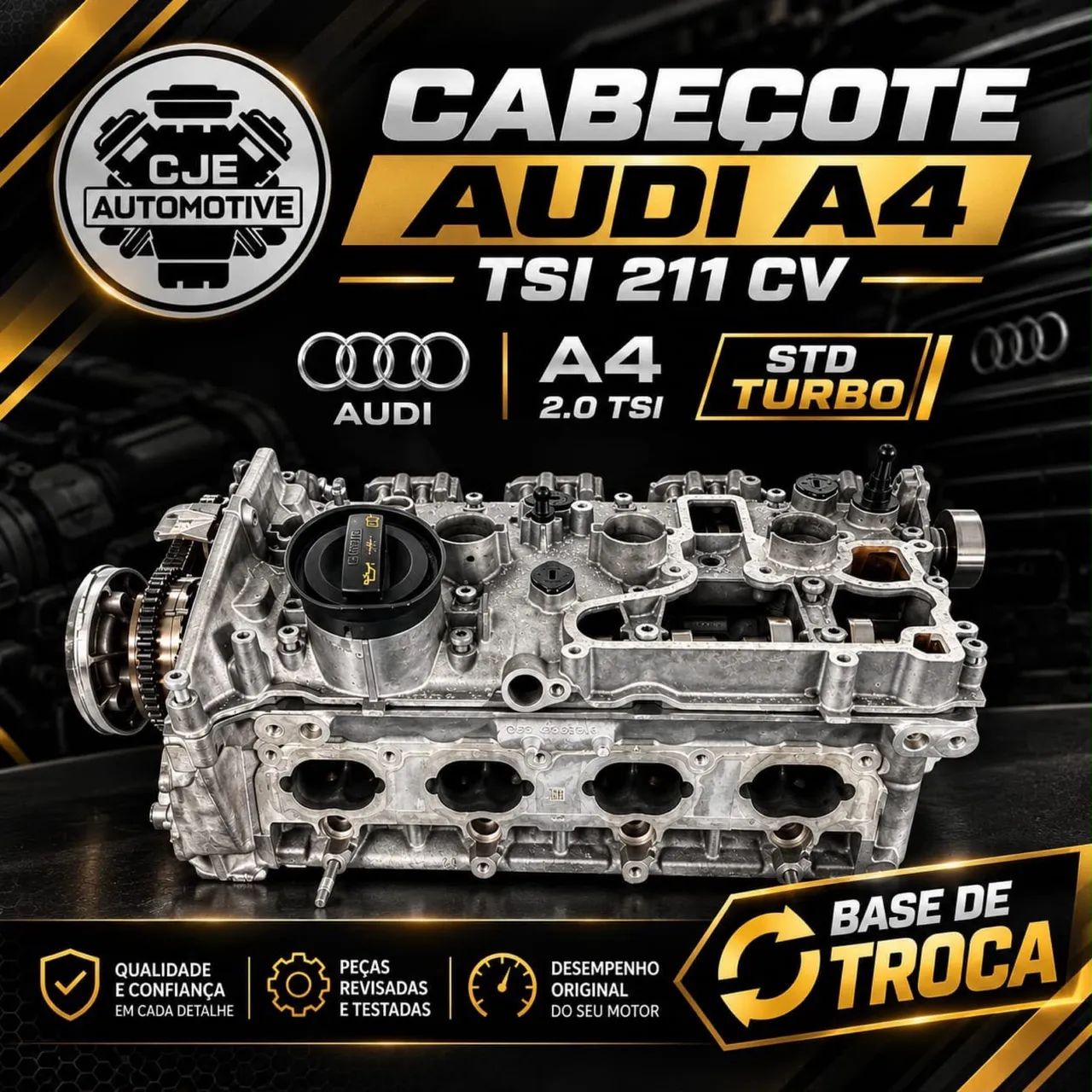 Cabeçote AUDI A4 TSI 211cv ( base de troca ) 