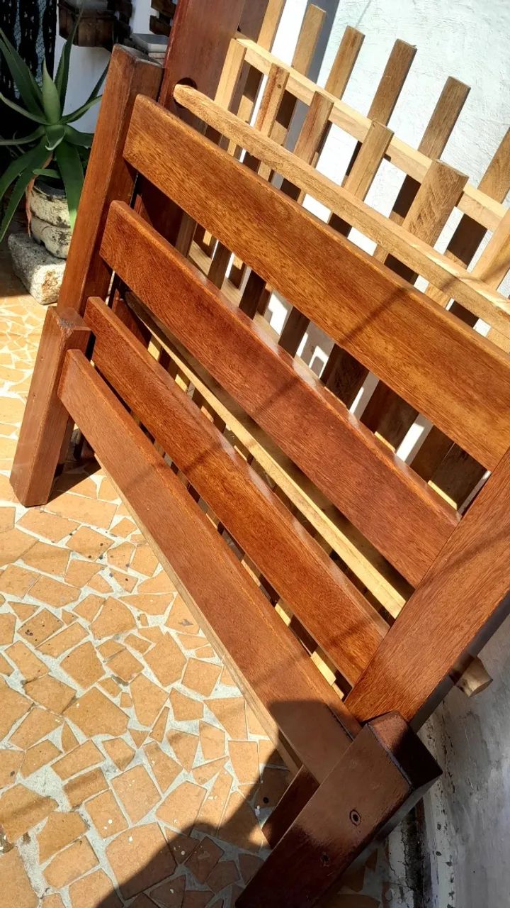 Cama de solteiro de madeira  - Foto 4
