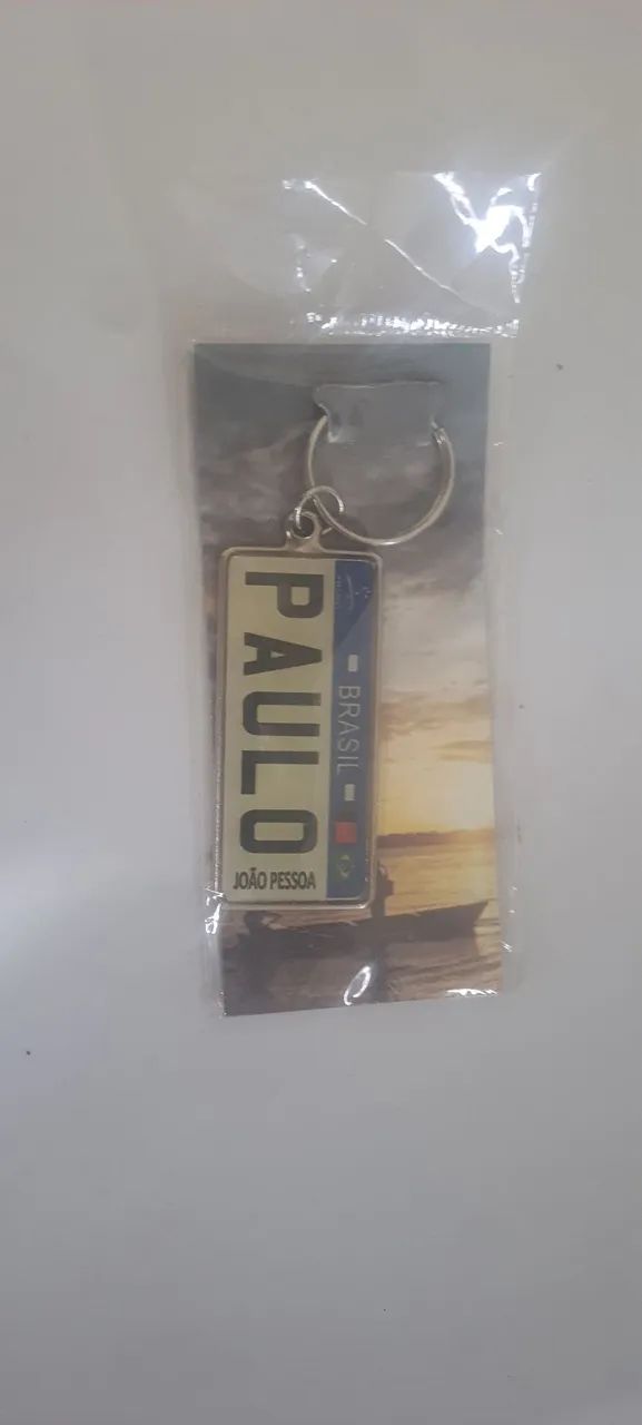 Chaveiro com o nome Paulo