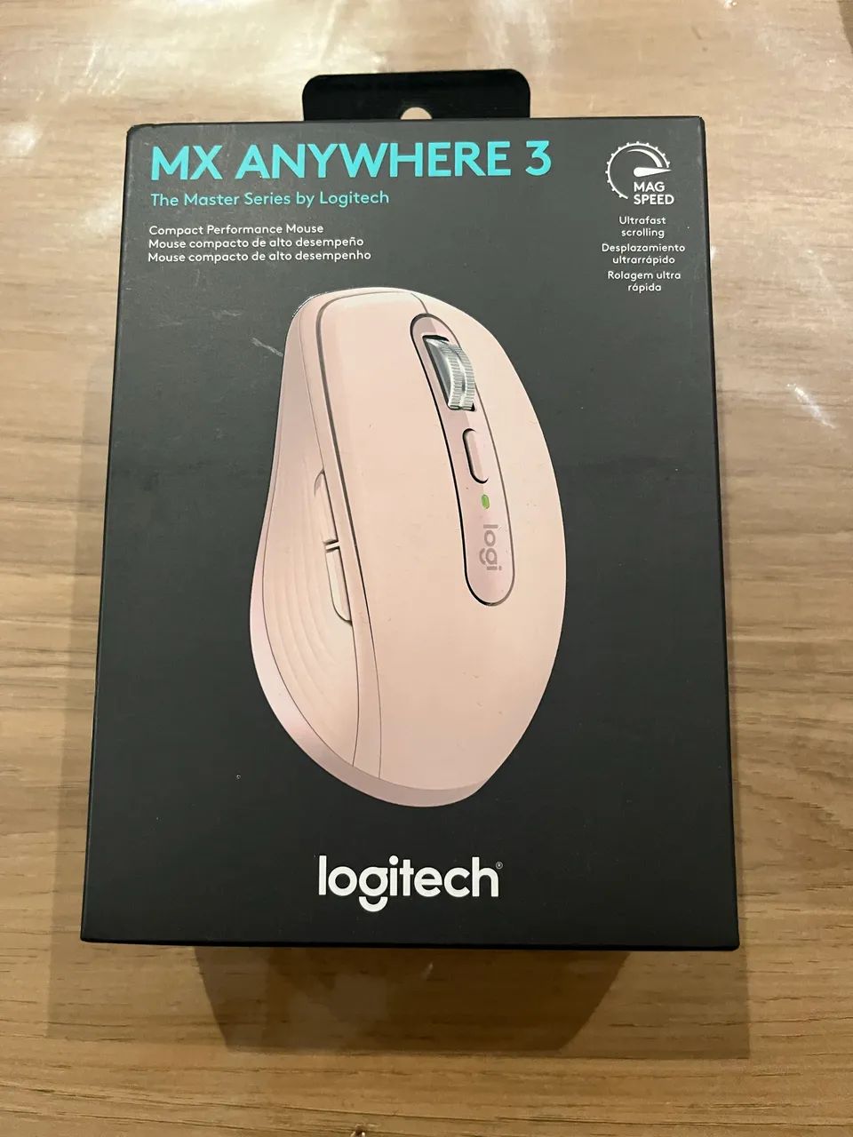 Mouse sem fio rosa Anywhere Logitech - Foto 4