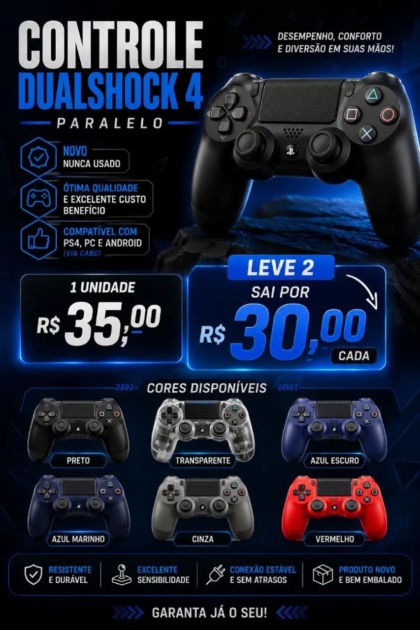 Controle dualshock 4 
