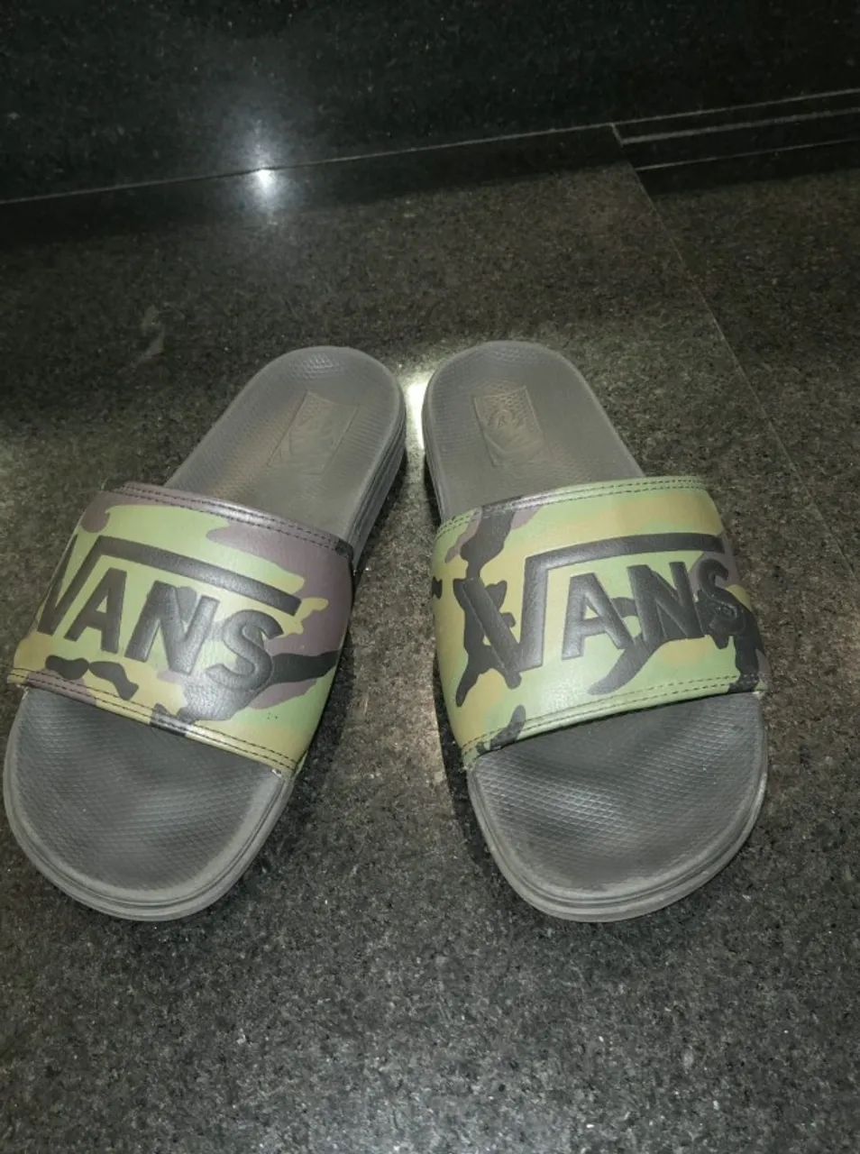 Chinelo Vans Mn La Costa Slide Camuflado/Verde - Foto 4