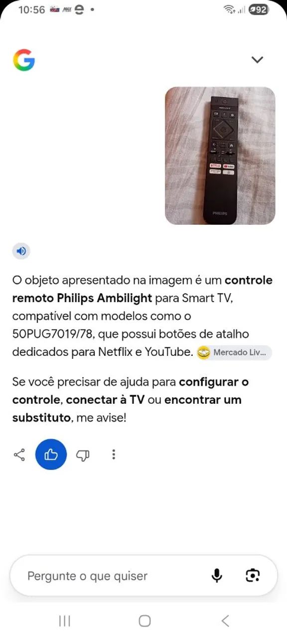 Controle remoto original  Ambilight Philips  - Foto 2