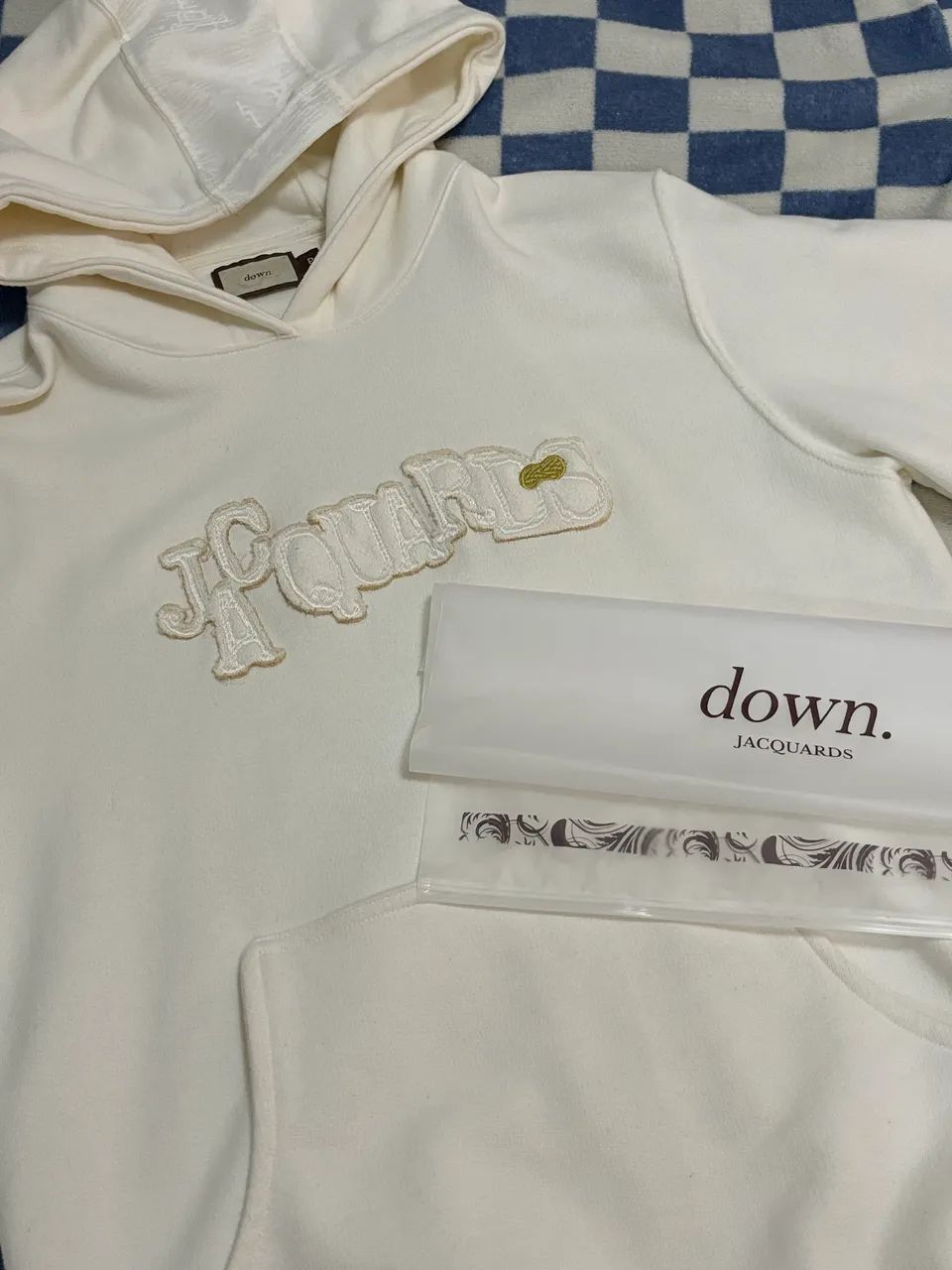 Moletom Down Jacquards Off White | Tam P | Estado de Novo - Foto 3
