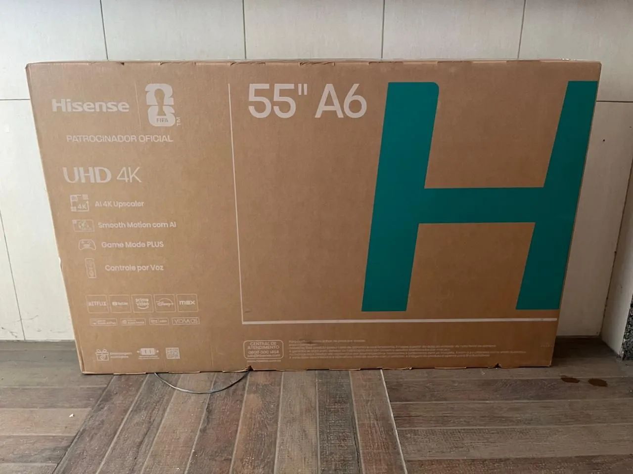 Smart TV Hisense 55 polegadas Lacrada 