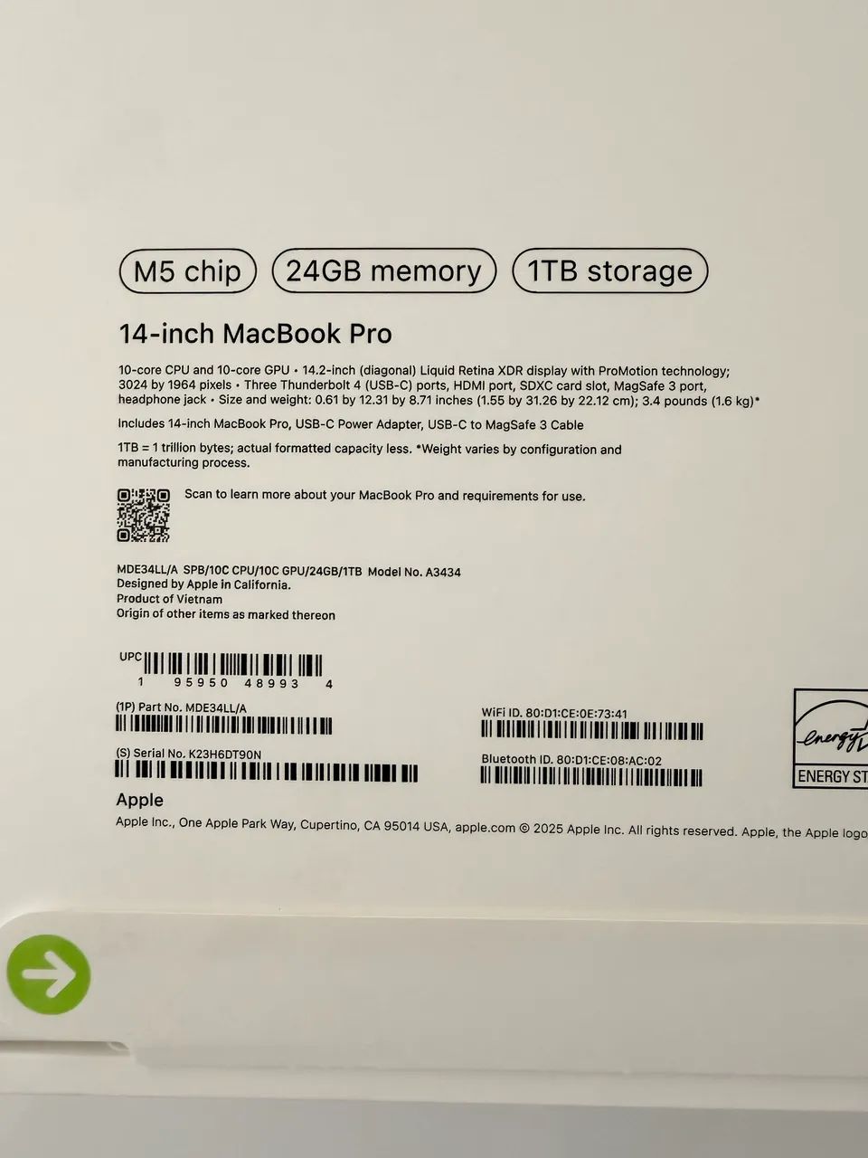MacBook Pro 14 M5 24GB RAM | 1TB SSD - Foto 4