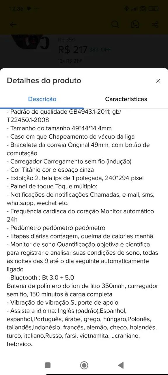 Smartwatch microwear U9 ultra novo - Foto 3