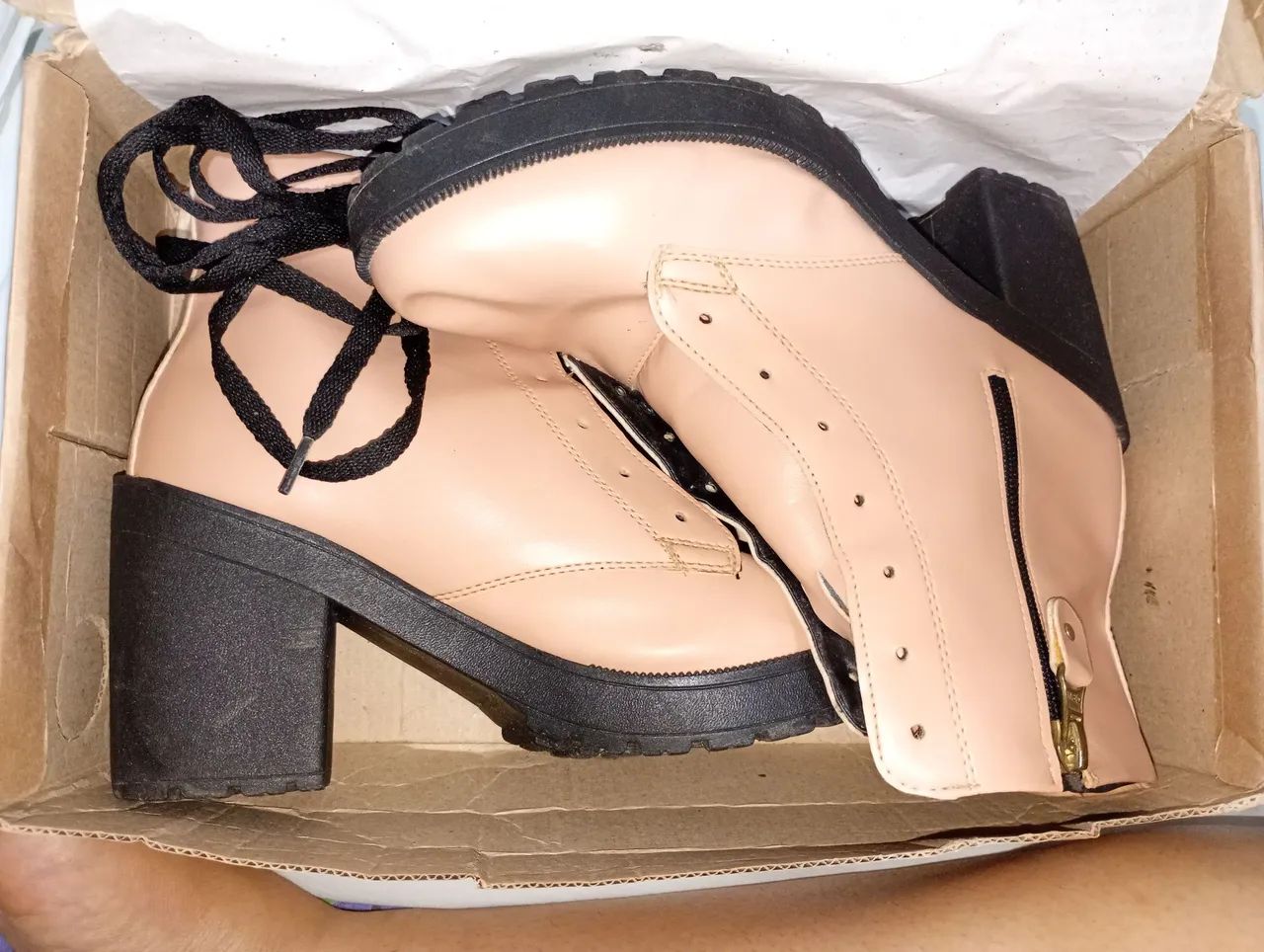 Bota cor nude - nova- nunca usada  - Foto 2