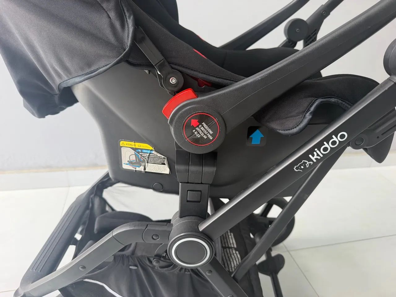 KIT TRAVEL SYSTEM KIDDO - CARRINHO + BEBÊ CONFORTO COM BASE - Foto 5