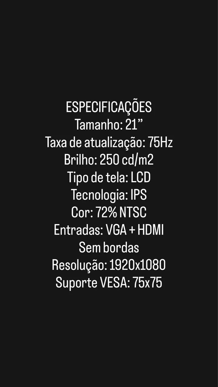 MONITOR GAMER PICHAU 21? - Foto 2