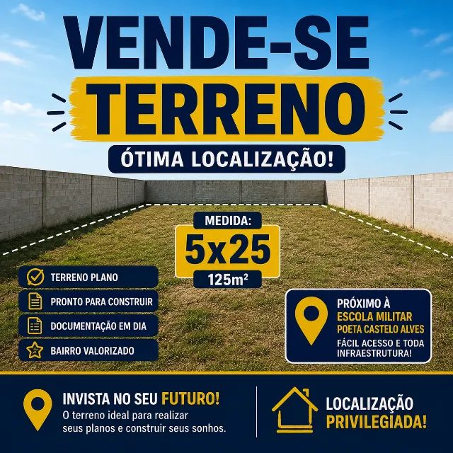 Terreno 5x25