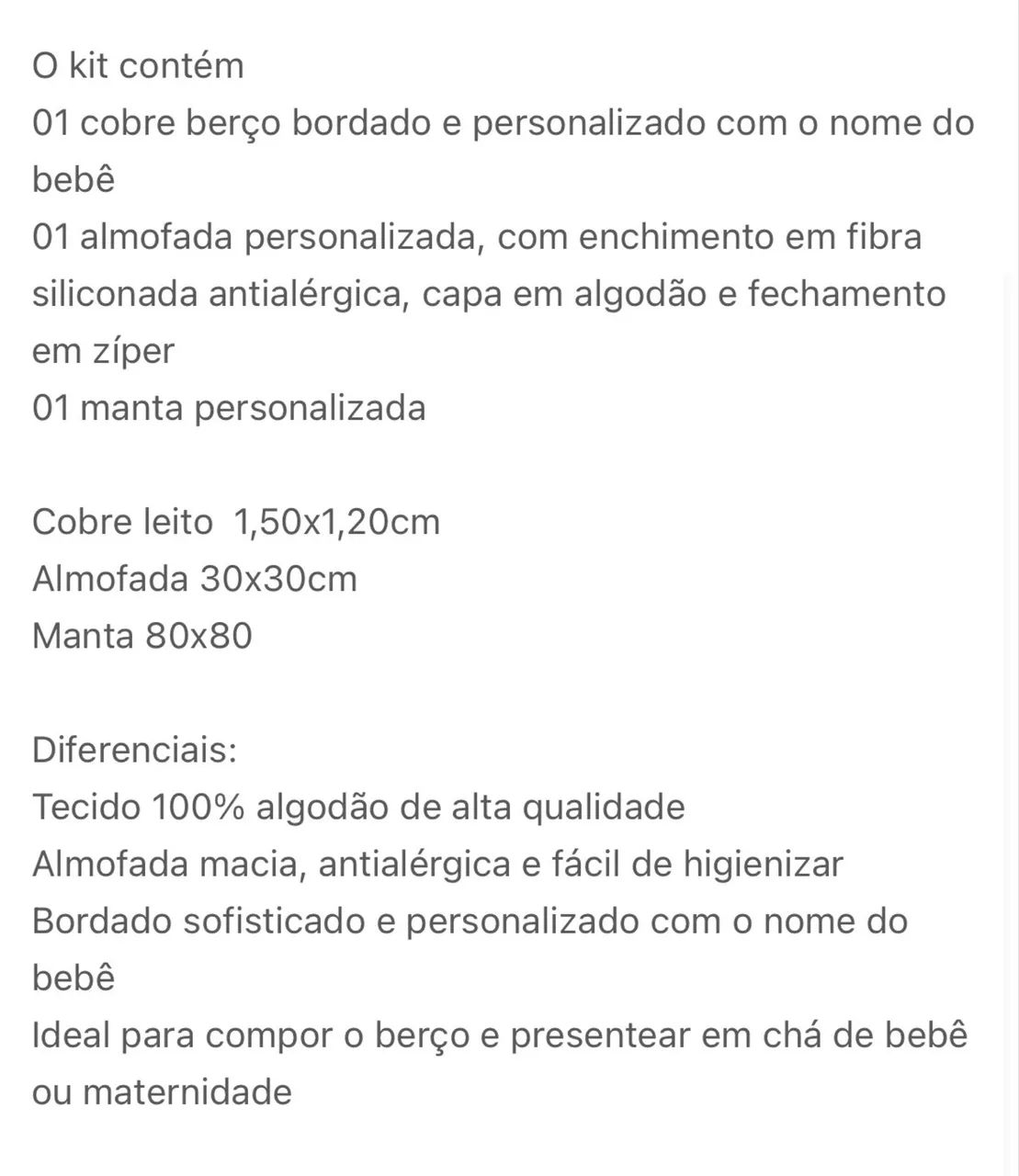 Kit leito maternidade  - Foto 4