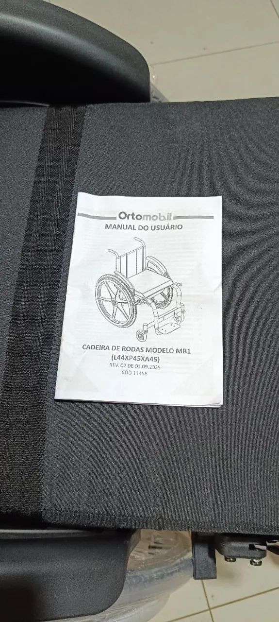 Cadeira de rodas Ortomobil (nova) - Foto 5