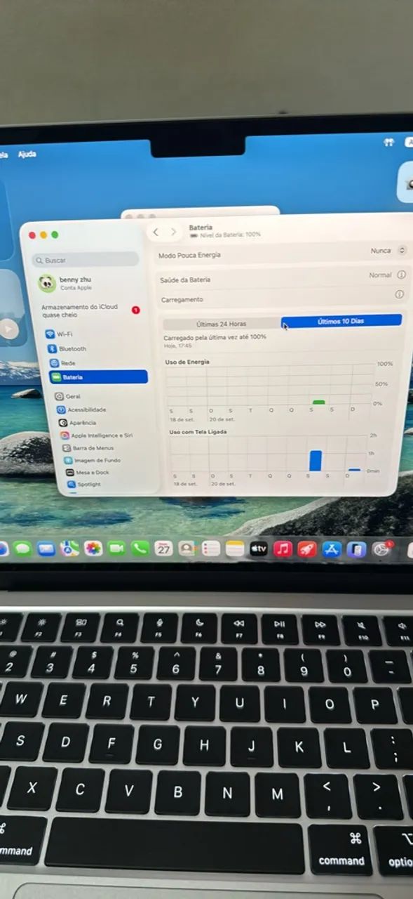 MacBook Air 13 polegadas chip m5 16GB/1TB Silver Garantia valida até 12 de julho de 2027 - Foto 3