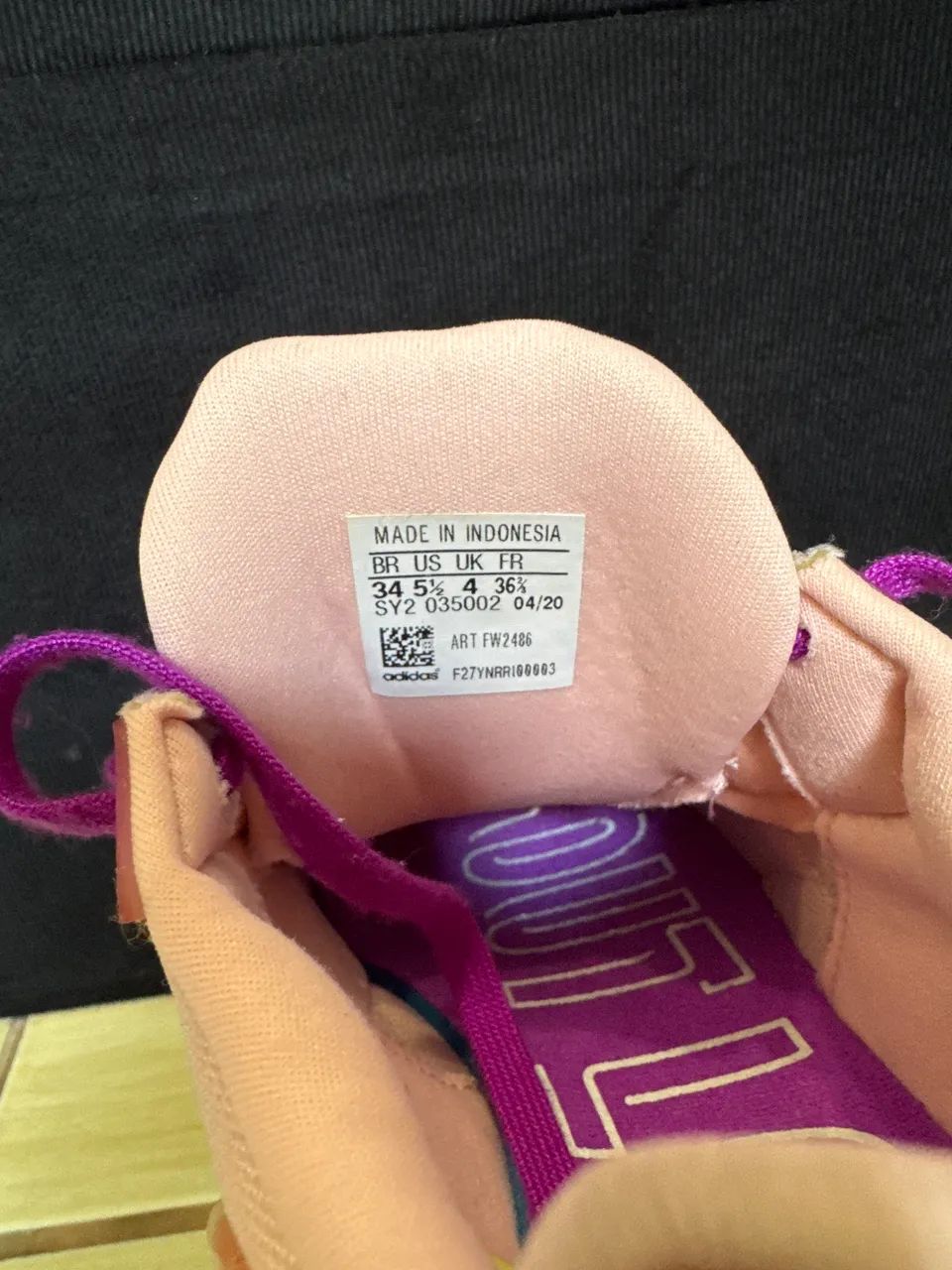 Tênis Adidas Falcon W rosa 34 - Foto 3
