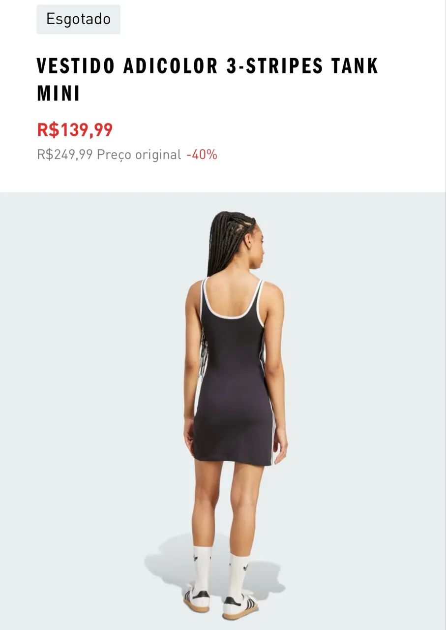 VESTIDO ADICOLOR 3-STRIPES TANK MINI - Foto 3