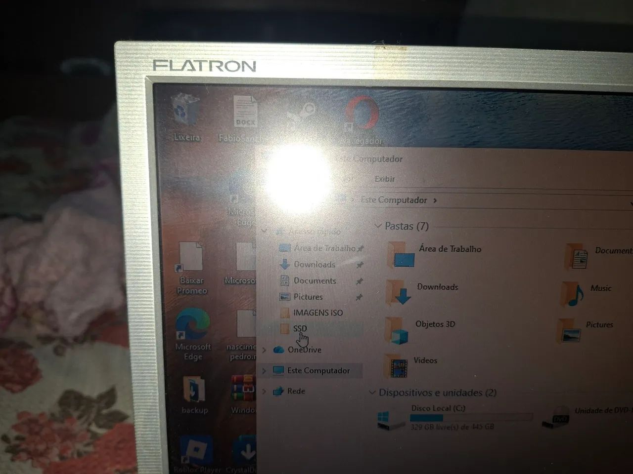 MONITOR lg FLATON 15 polegadas zerinho. Acompanha fonte e cabo vga - Foto 3