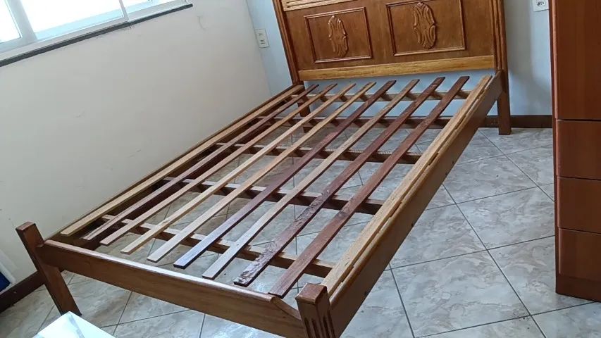 cama de casal madeira maciça - Foto 2