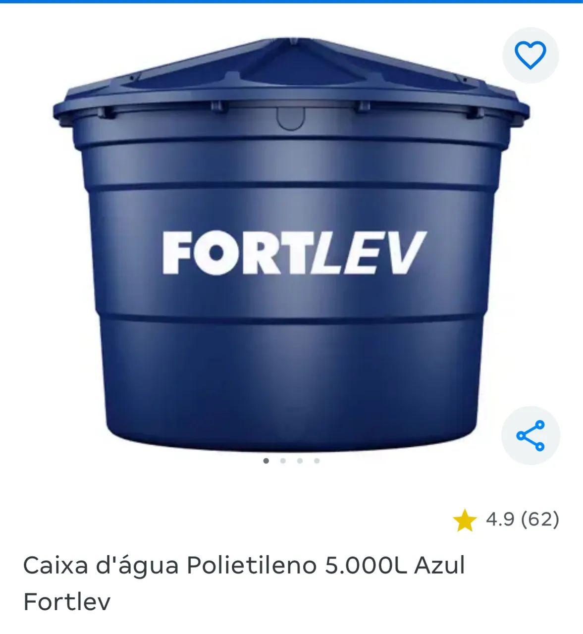 Fortlev 5000L Water Tank
