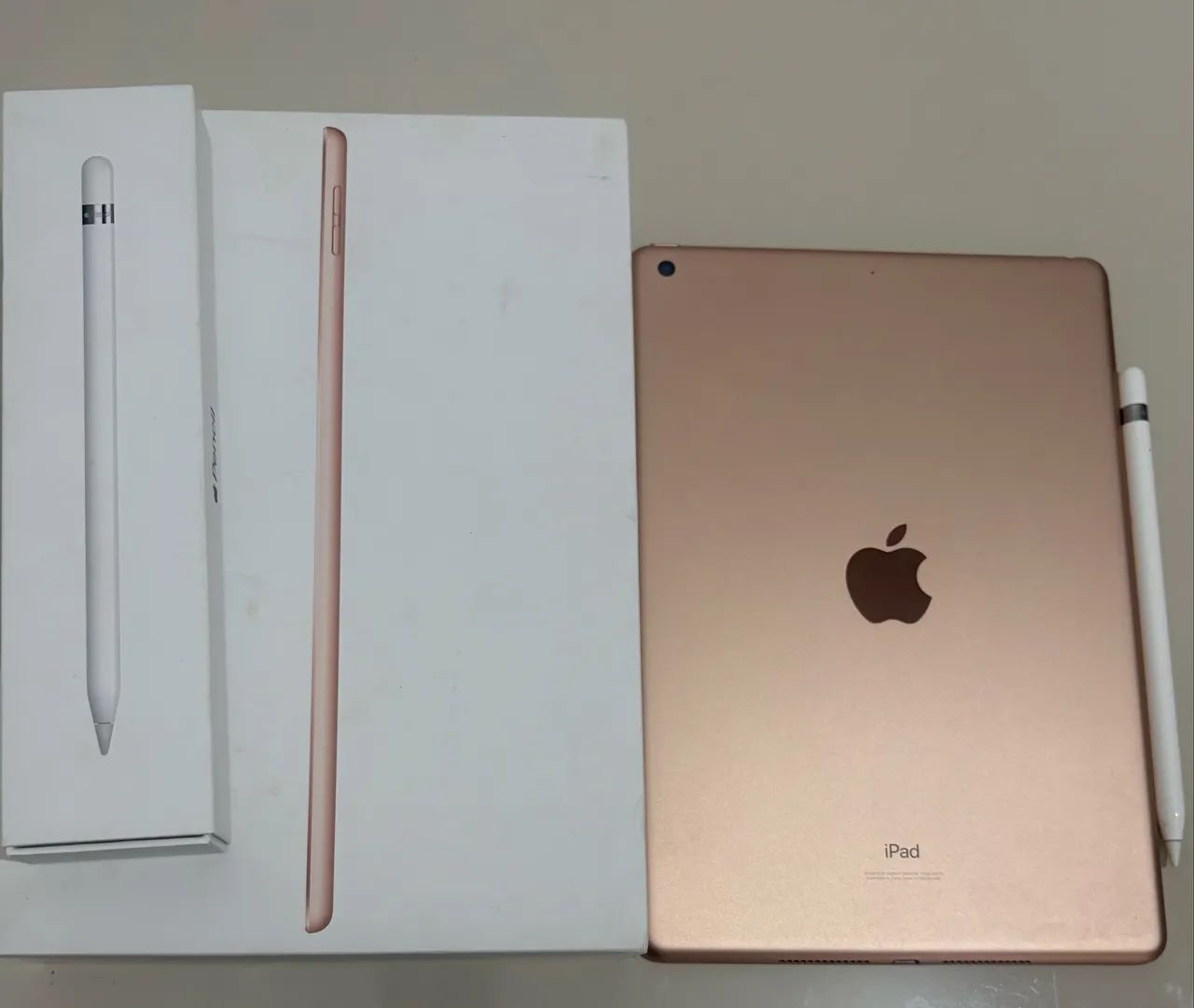 IPAD 8 Rose Gold 32g + IPPLE PENCIL 1geração  
