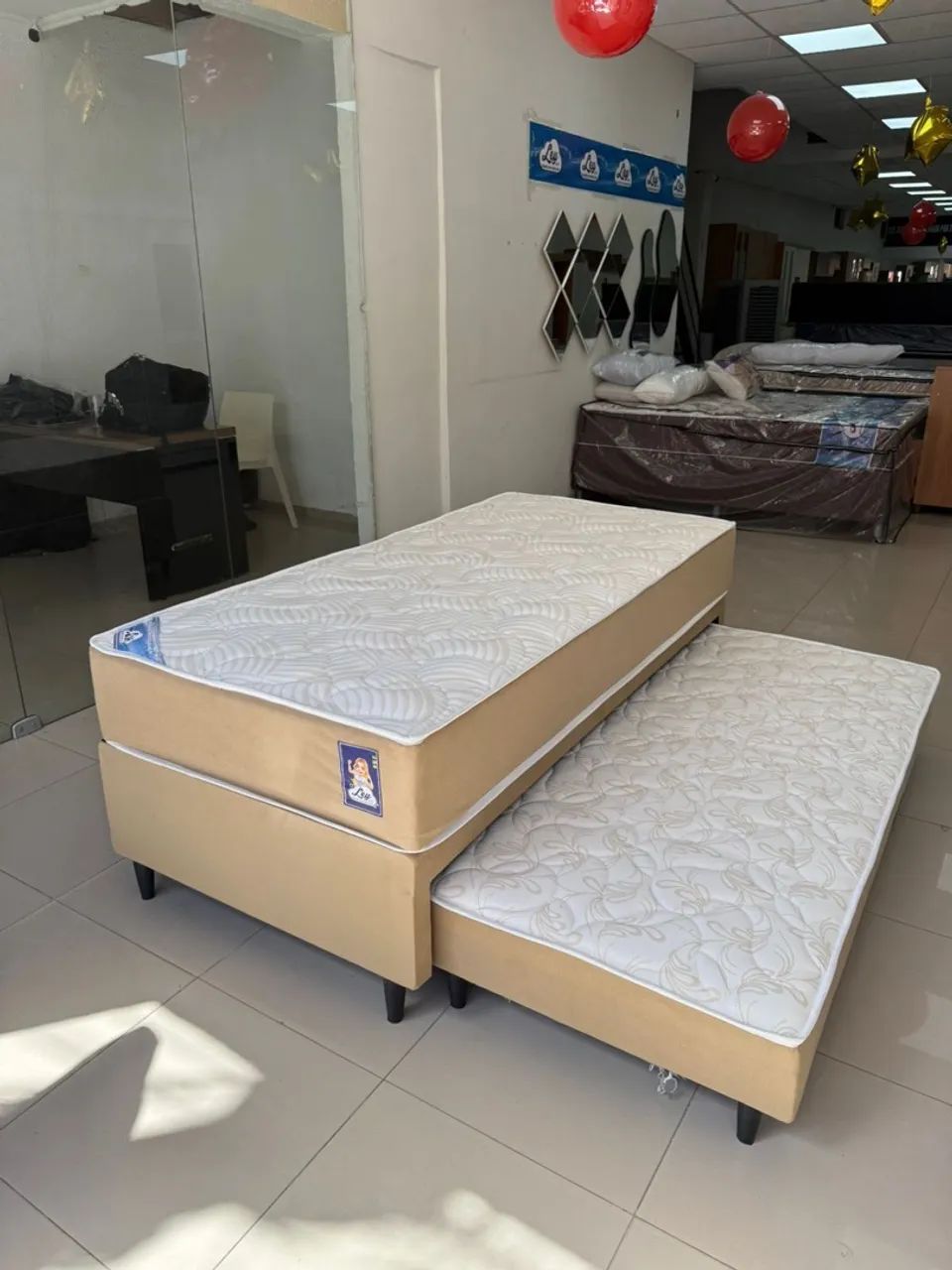 Bicama de solteiro mola ensacada nova embalada disponível  - Foto 3