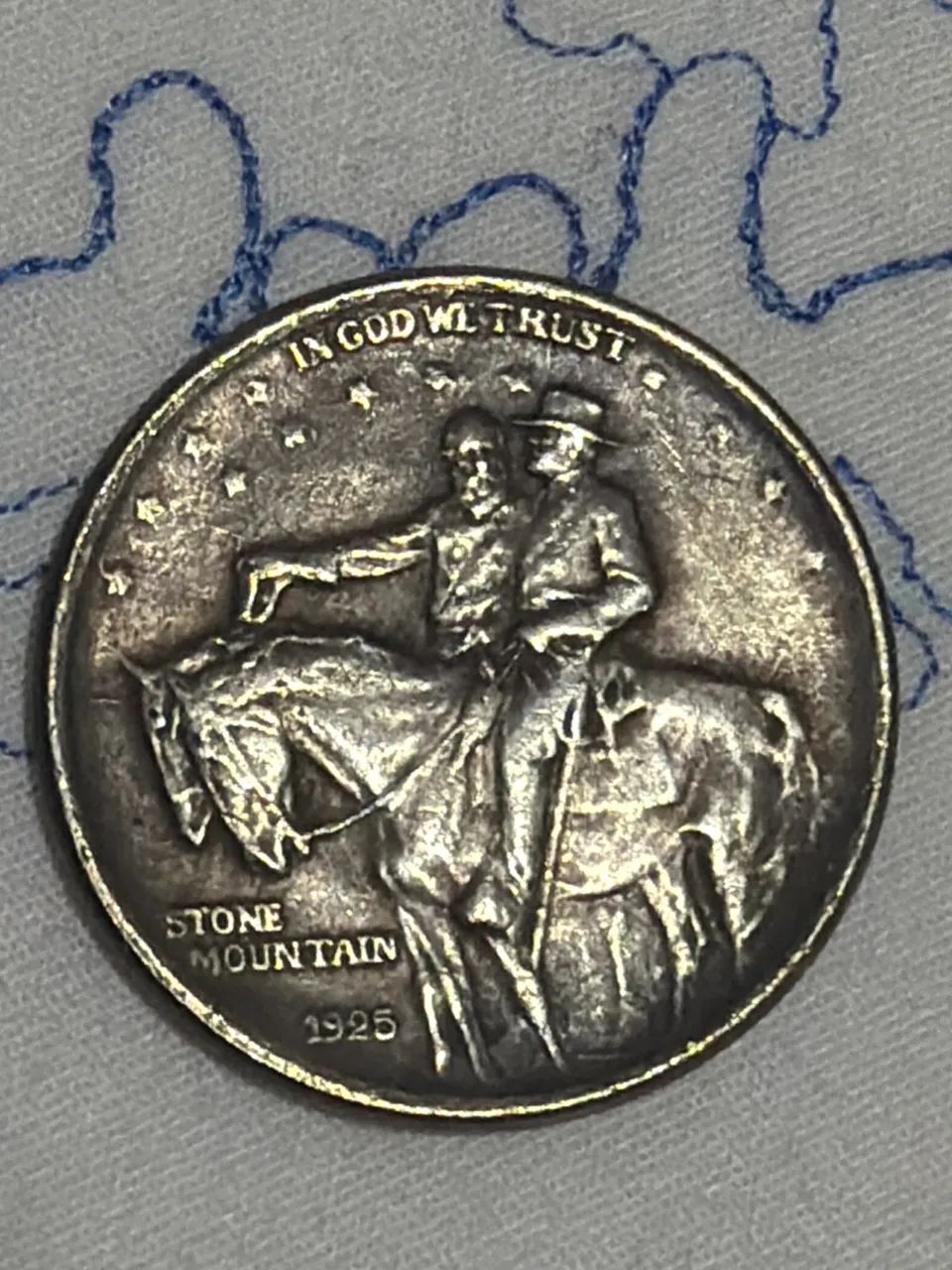 Moeda half dollar comemorativa de prata 1925