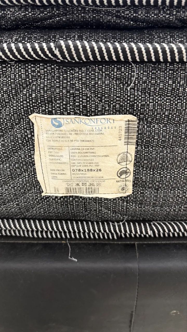 Cama box solteiro com auxiliar  e colchao - Foto 2