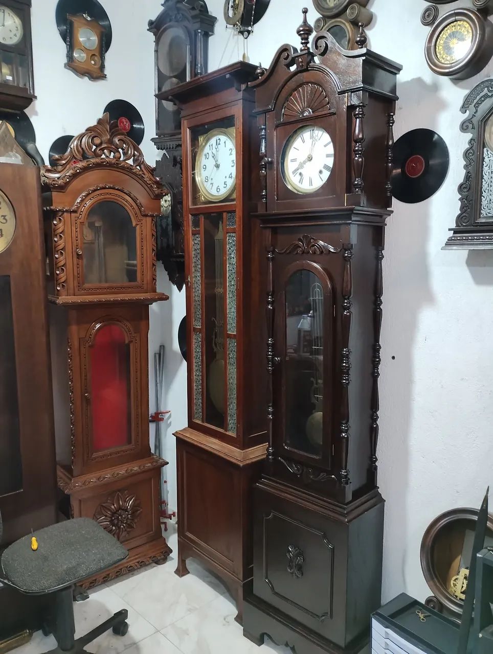 Relógio antigo pedestal Francês  - Foto 3