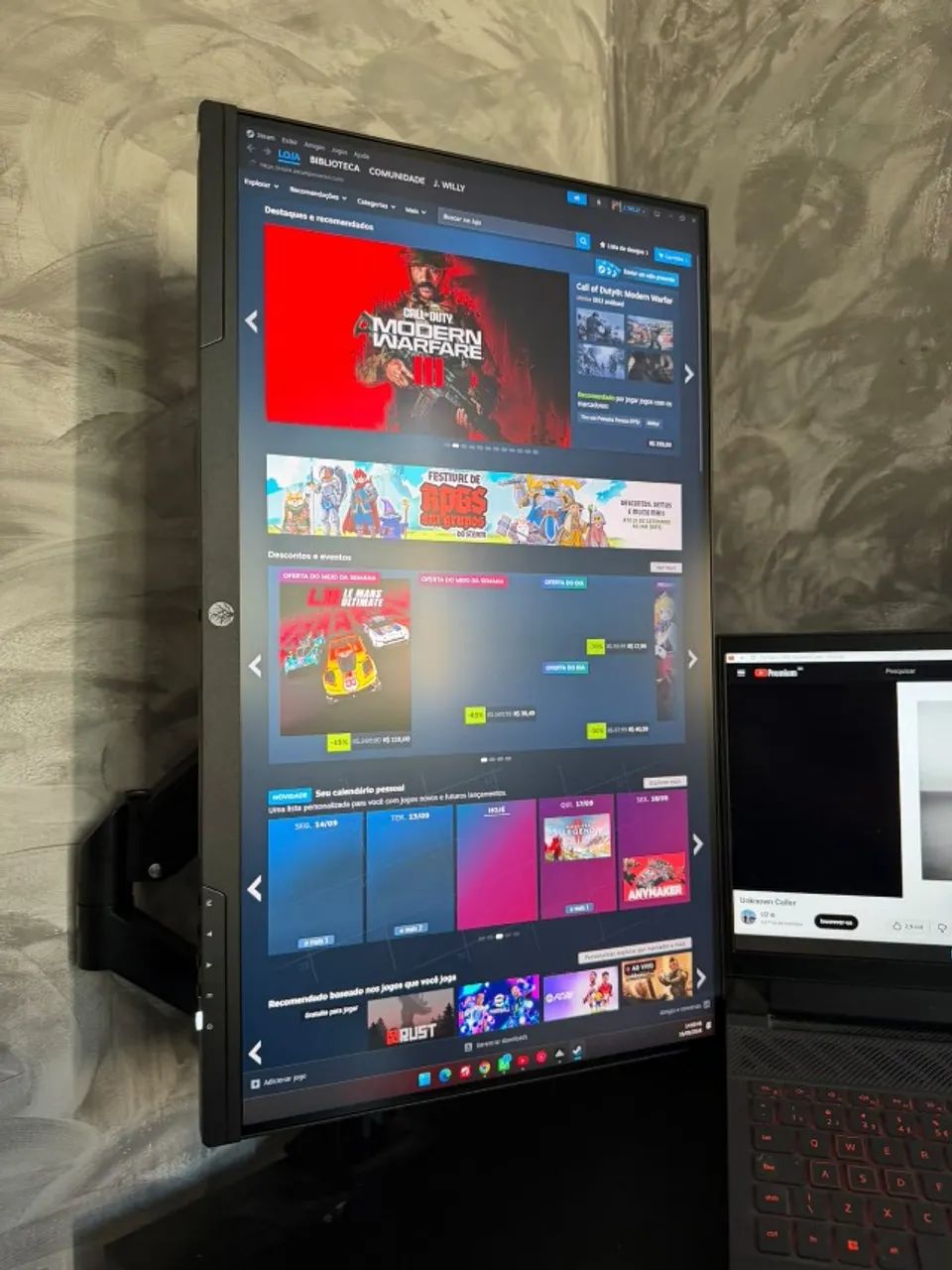 Vendo monitor 25 polegadas 144hz tele iPhone ips - Foto 4