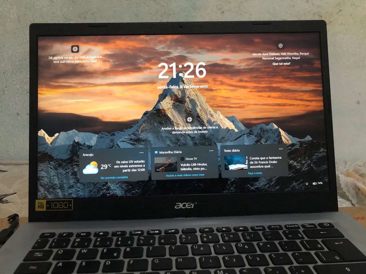 NOTEBOOK ACER ( NOVO )