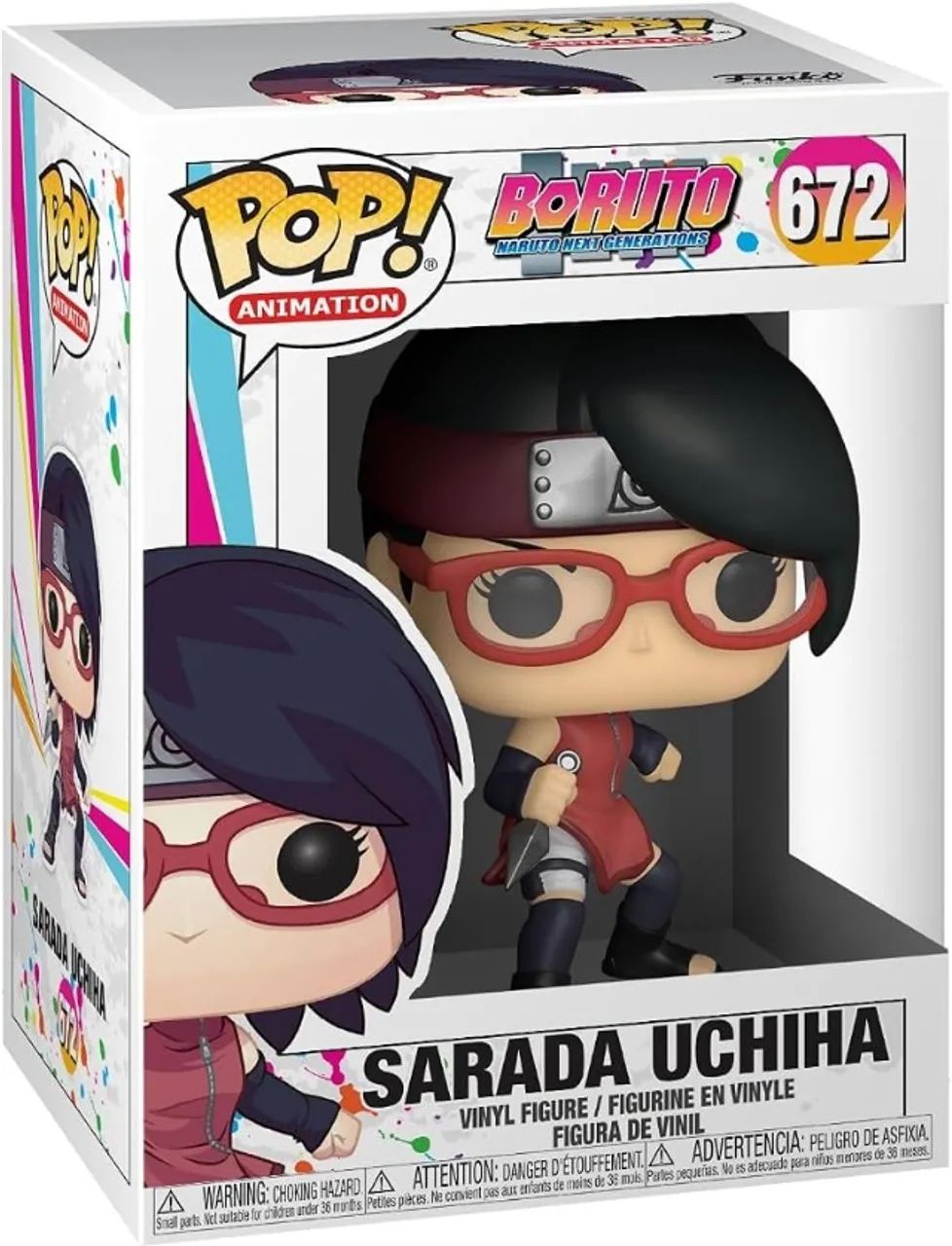 Compatível Original Funko Pop Boruto - Naruto Next Generation: Sarada Uchiha 672