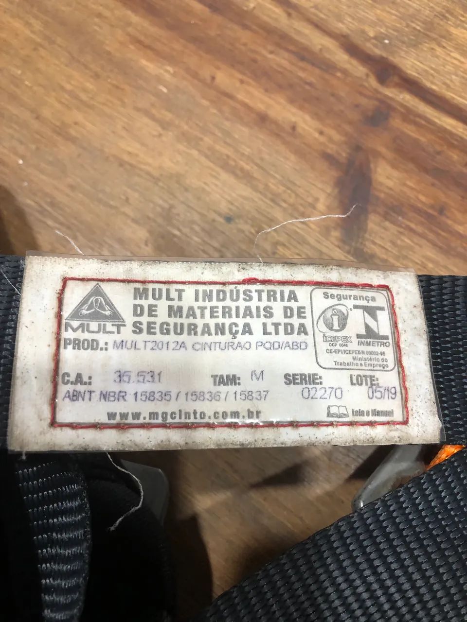 Cinto pára-quedista 