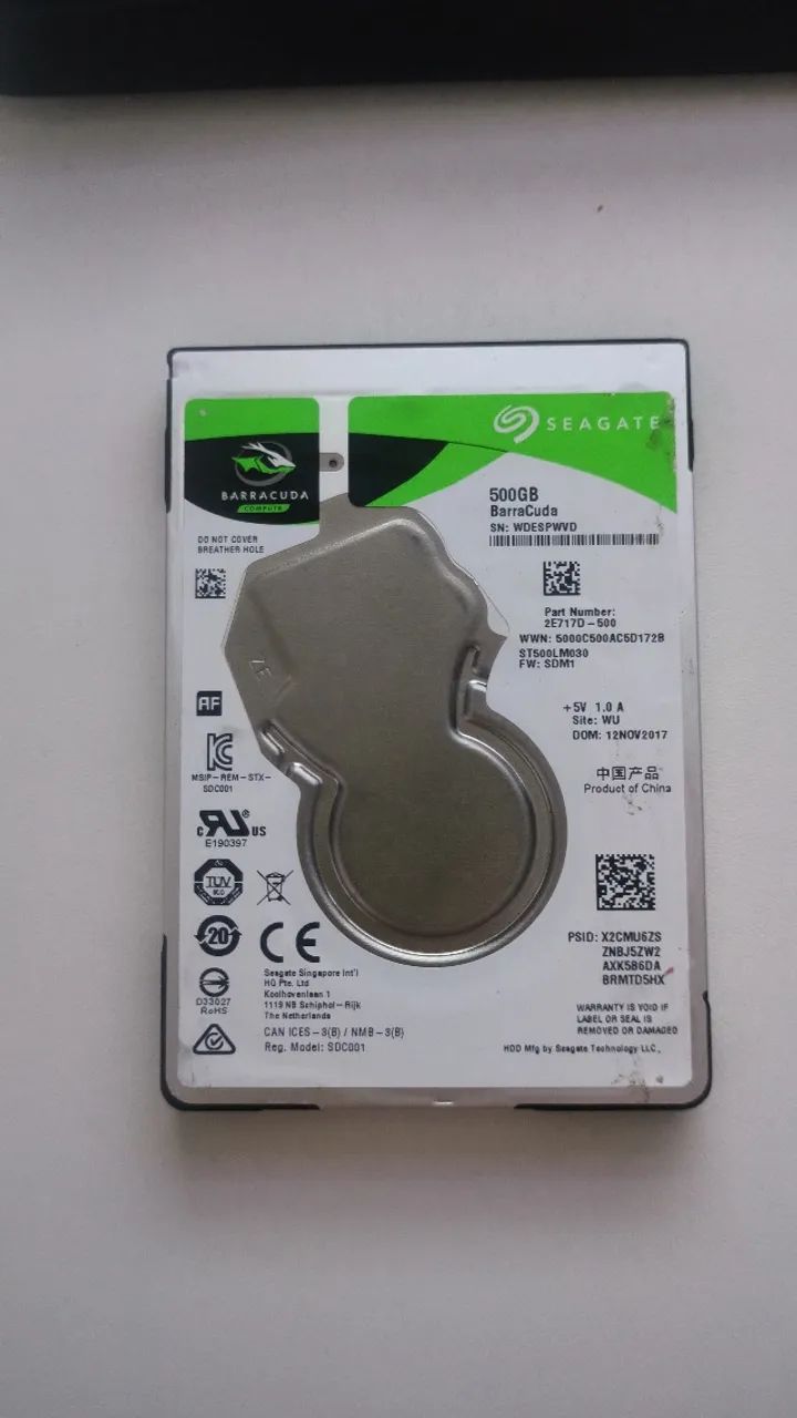 HDs notebook 500GB Otimo estado65713029913986121