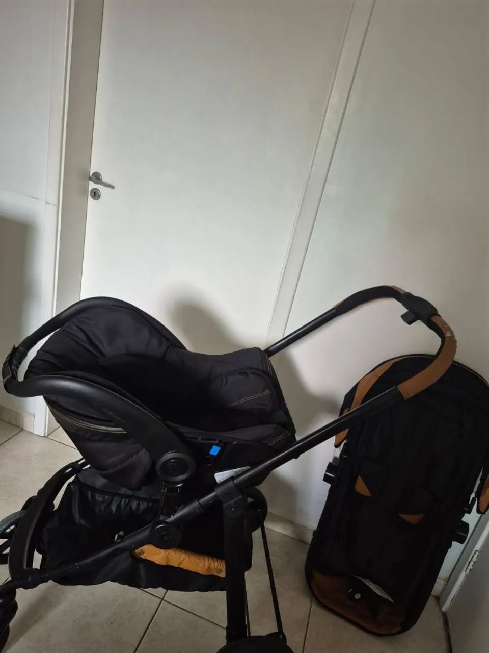 Kit de carrinho de bebê com Moises - Foto 2