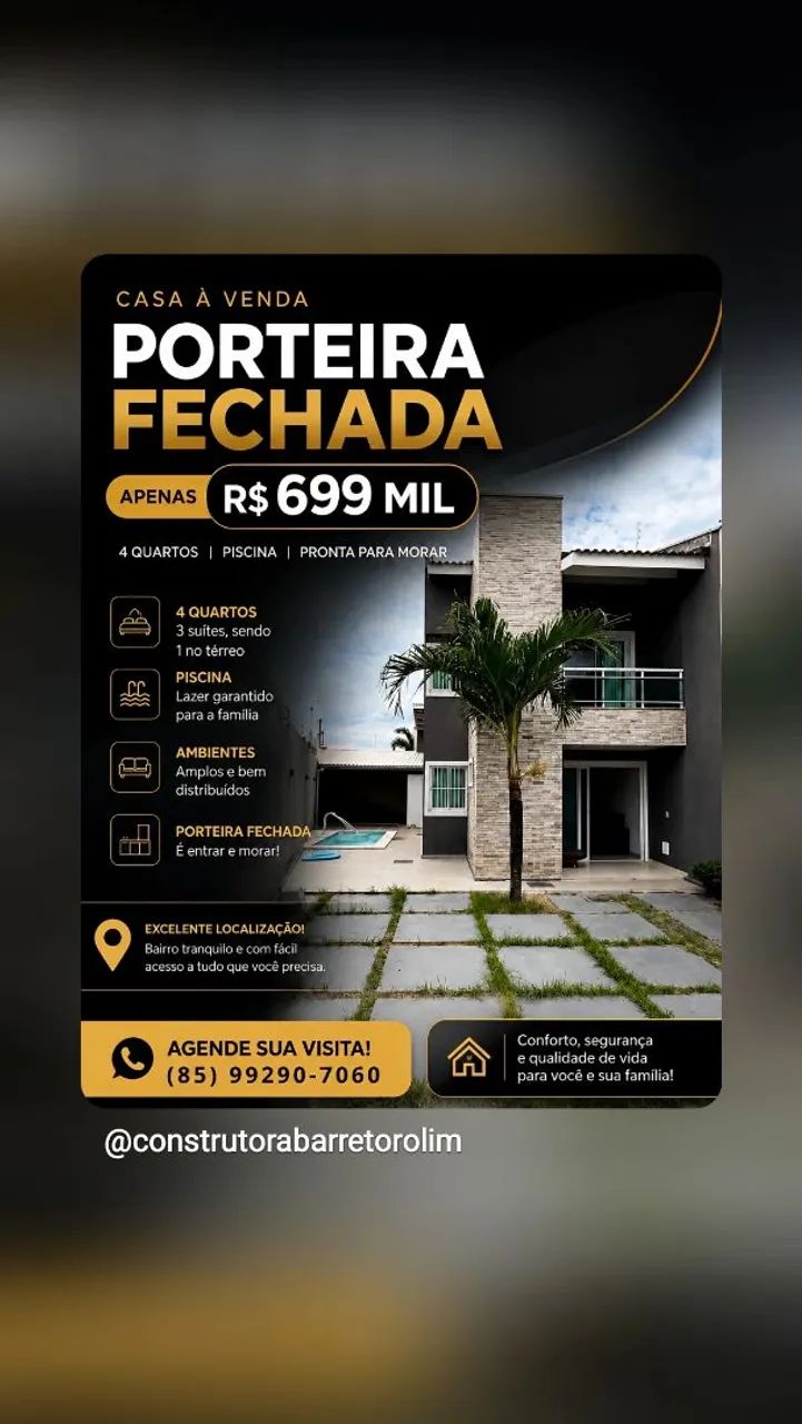 Fantástica Casa Duplex próximo ao Shopping Eusébio ?