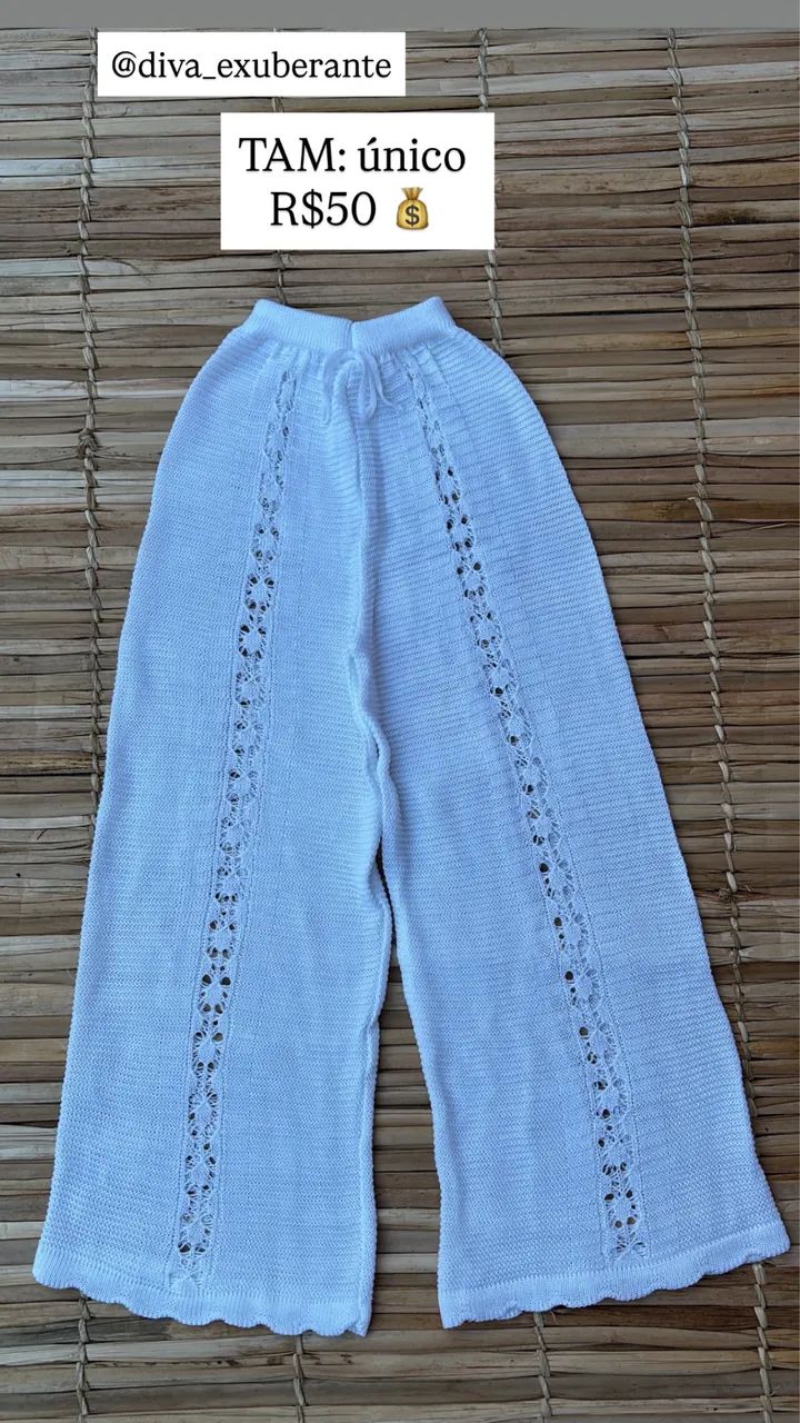 Calça em tricô 