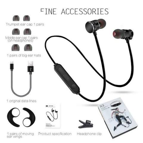 Fone De Ouvido Magnetico Altomex Sd Original Bluetooth Android iOS Música - Foto 3