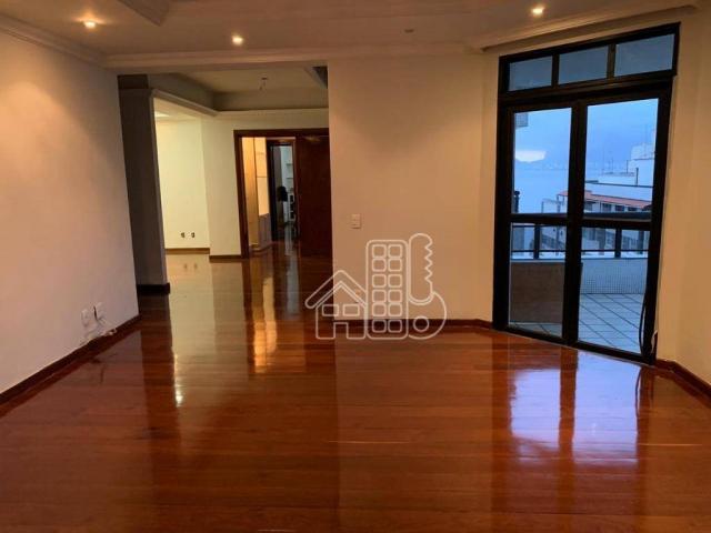 Apartamento com 4 dormitórios para alugar, 296 m² por R$ 4.000,00/mês - Icaraí - Niterói/R - Foto 4