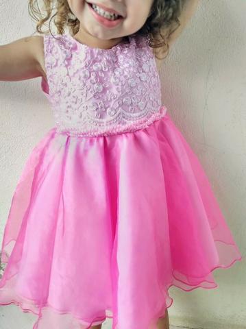 Vestido Princesa Rosa