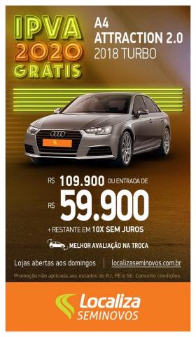 AUDI A4 2018/2018 2.0 TFSI ATTRACTION GASOLINA 4P S TRONIC